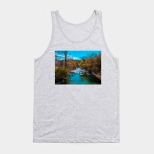 Beautiful Stream, On a Beautiful Day. Landscape Photograph Tank Top